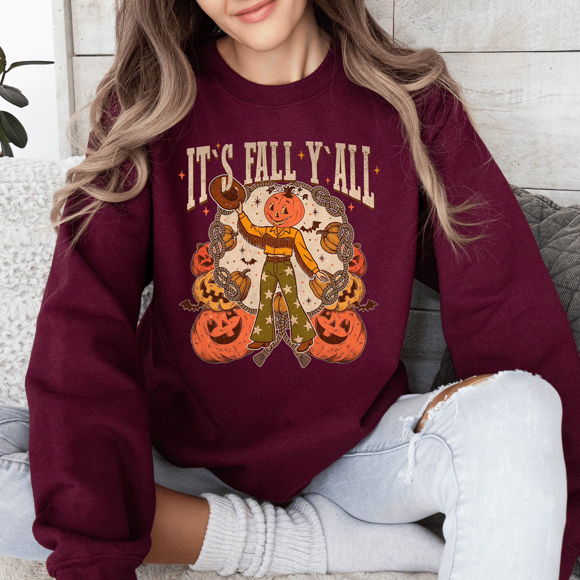 It's Fall Y'all Sweatshirt - Calendar ClosetIt's Fall Y'all SweatshirtCalendar Closet