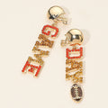 Game Day Football Helmet Drop Earrings - Calendar ClosetGame Day Football Helmet Drop EarringsCalendar Closet
