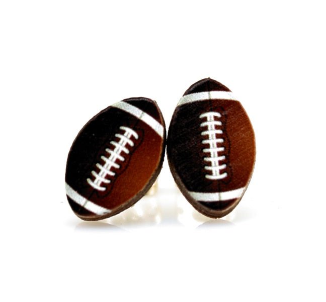 Football Stud Earrings - Calendar ClosetFootball Stud EarringsCalendar Closet