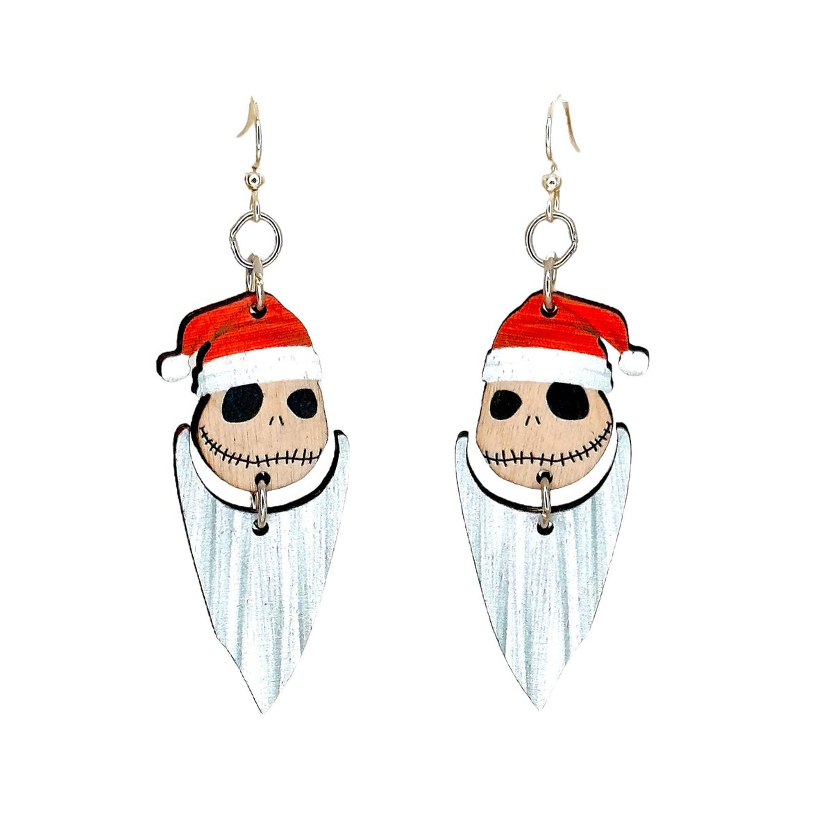 Christmas Skeleton Head Earrings - Calendar ClosetChristmas Skeleton Head EarringsCalendar Closet