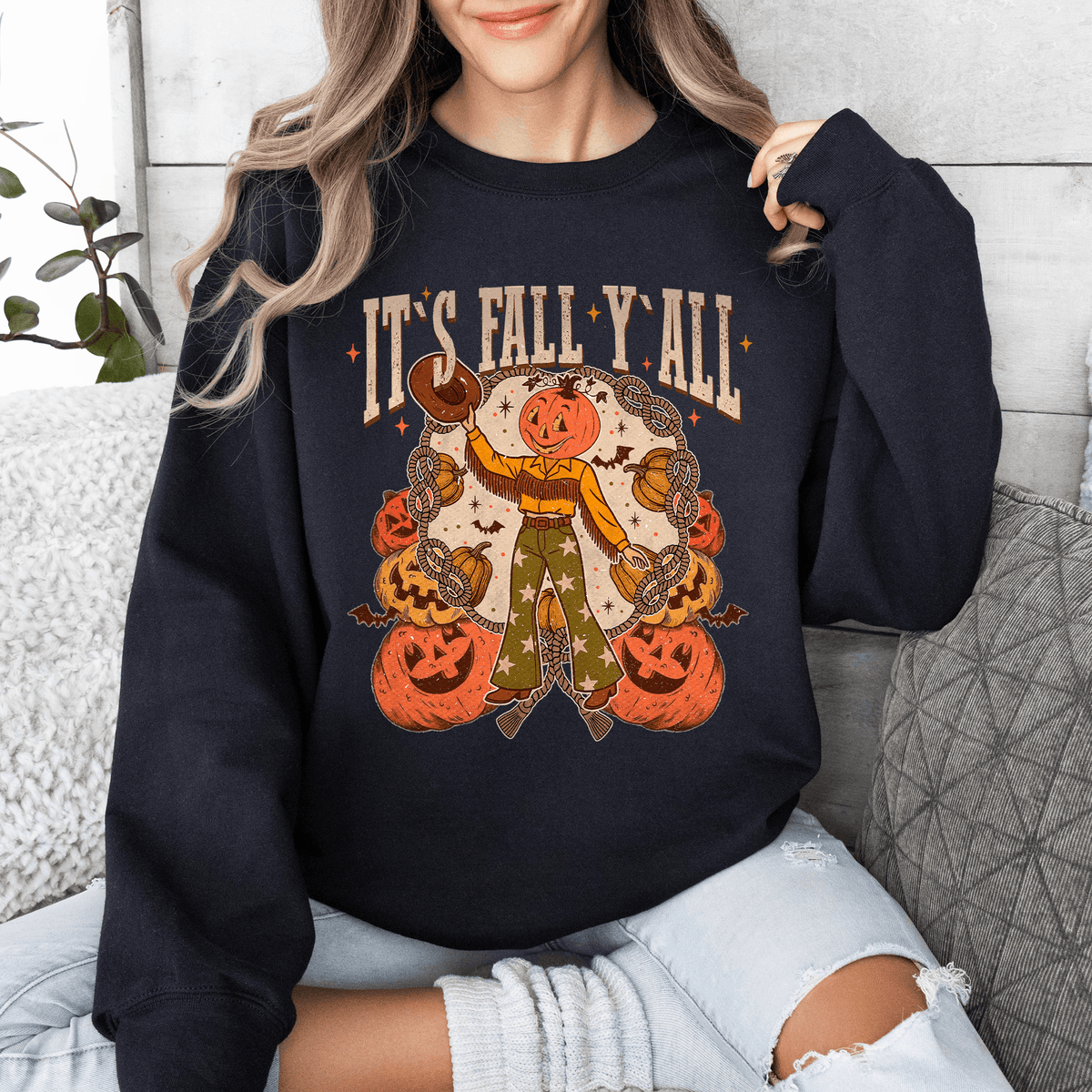 It's Fall Y'all Sweatshirt - Calendar ClosetIt's Fall Y'all SweatshirtCalendar Closet