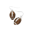 3D Football Dangle Earrings - Calendar Closet3D Football Dangle EarringsCalendar Closet
