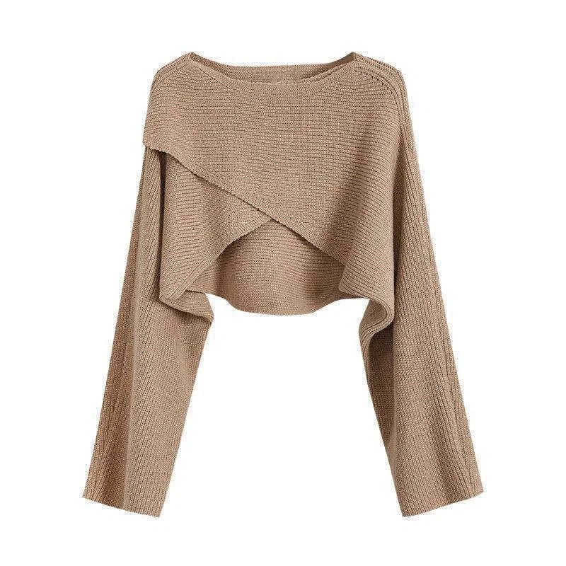 Crisscross Crop Sweater - Calendar ClosetCrisscross Crop SweaterCalendar Closet