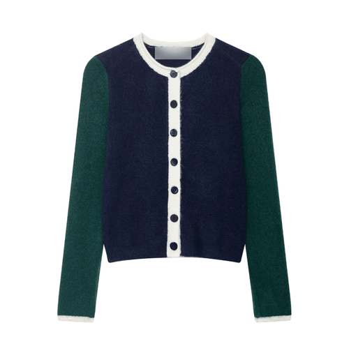 Color Block Button-Front Knit Top - Calendar ClosetColor Block Button-Front Knit TopCalendar Closet