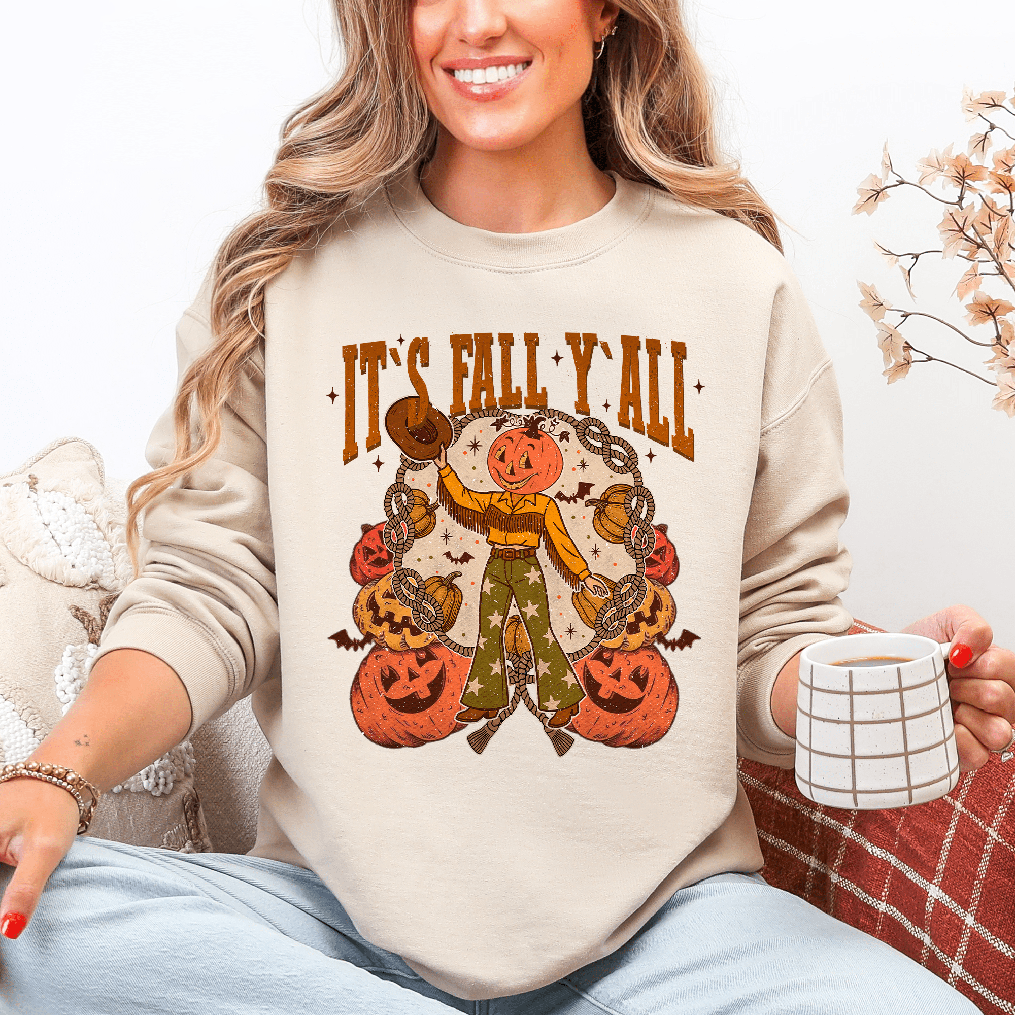 It's Fall Y'all Sweatshirt - Calendar ClosetIt's Fall Y'all SweatshirtCalendar Closet