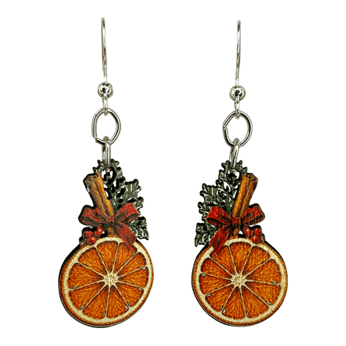 Christmas Orange Earrings - Calendar ClosetChristmas Orange EarringsCalendar Closet