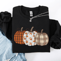 Patterned Pumpkins Halloween Sweatshirt