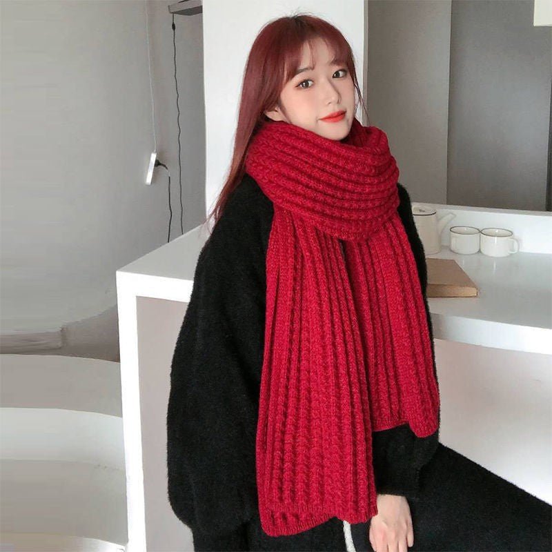 Cable Knit Solid Scarf - Calendar ClosetCable Knit Solid ScarfCalendar Closet