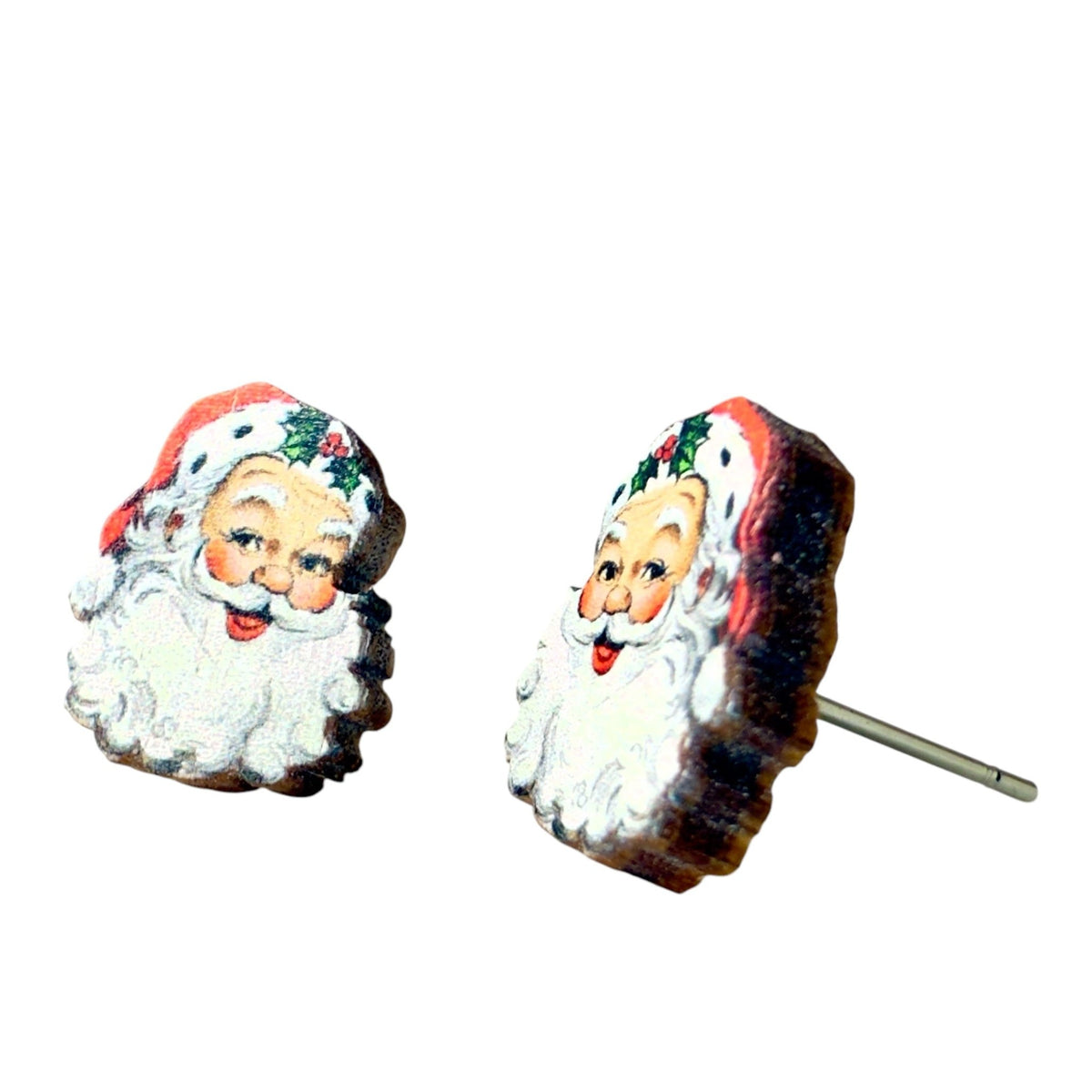 Santa Stud Earrings - Calendar ClosetSanta Stud EarringsCalendar Closet