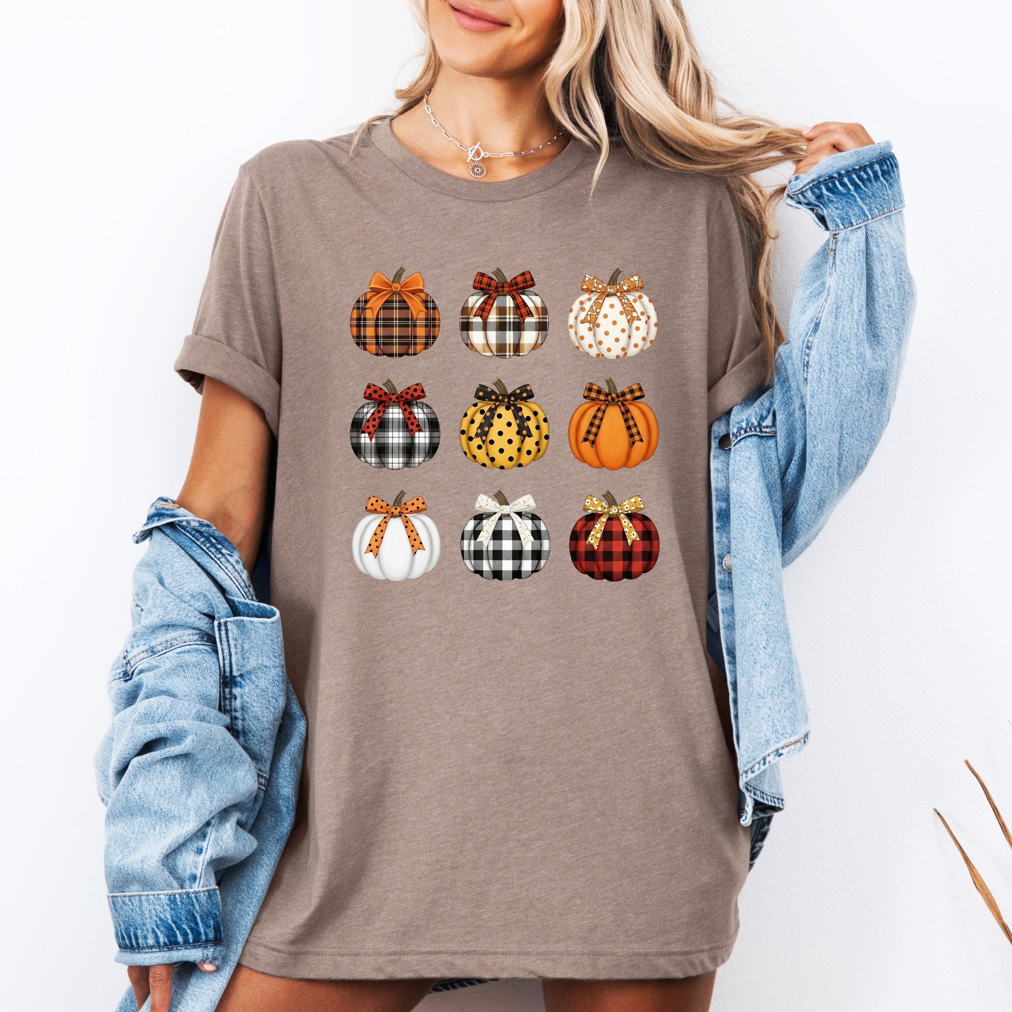 Patterned Pumpkins Graphic Tee - Calendar ClosetPatterned Pumpkins Graphic TeeCalendar Closet