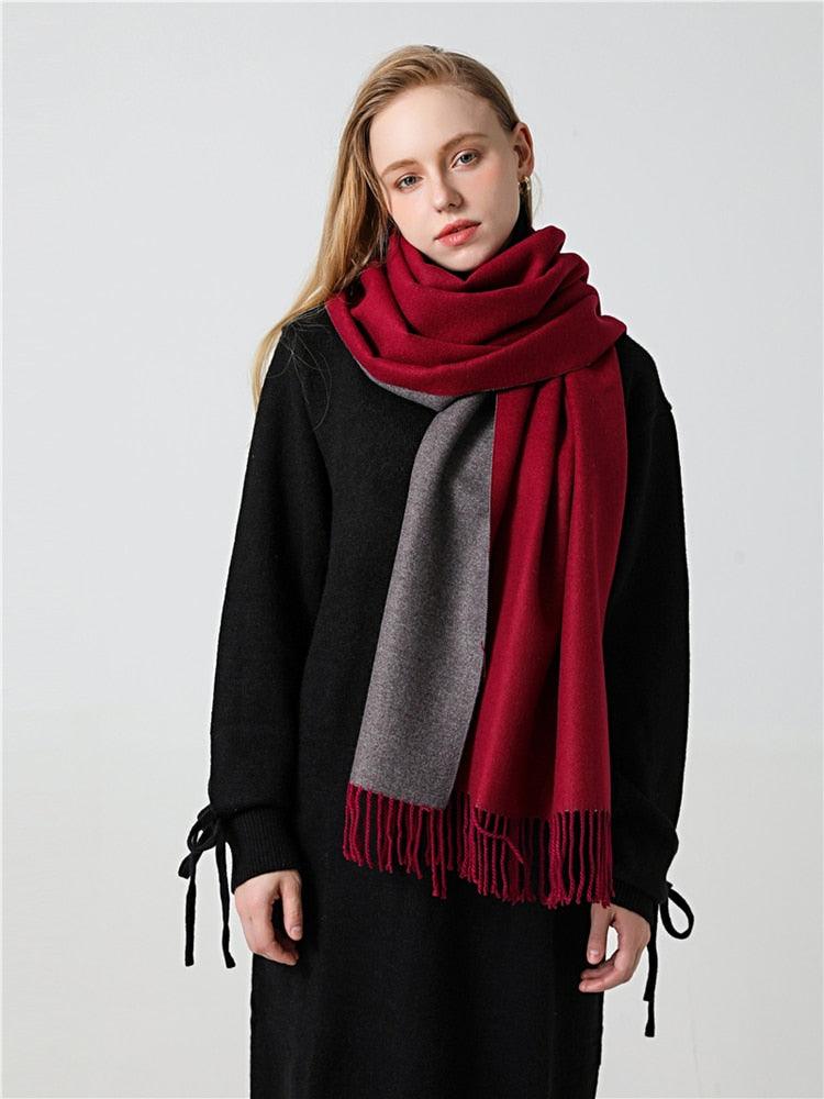 Classic Soft Tassel Scarf