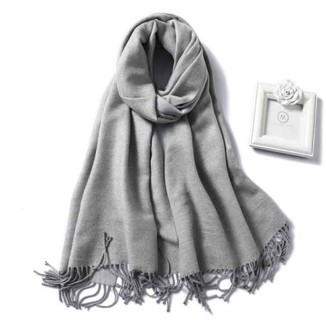 Classic Soft Tassel Scarf