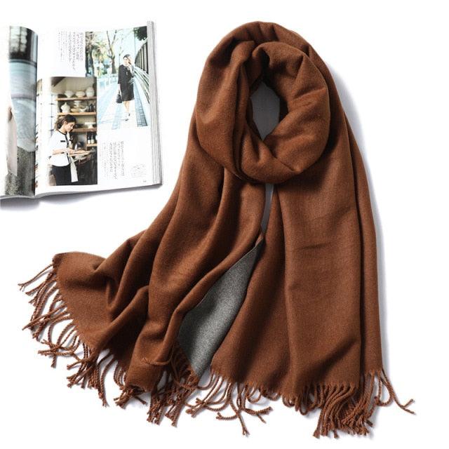 Classic Soft Tassel Scarf