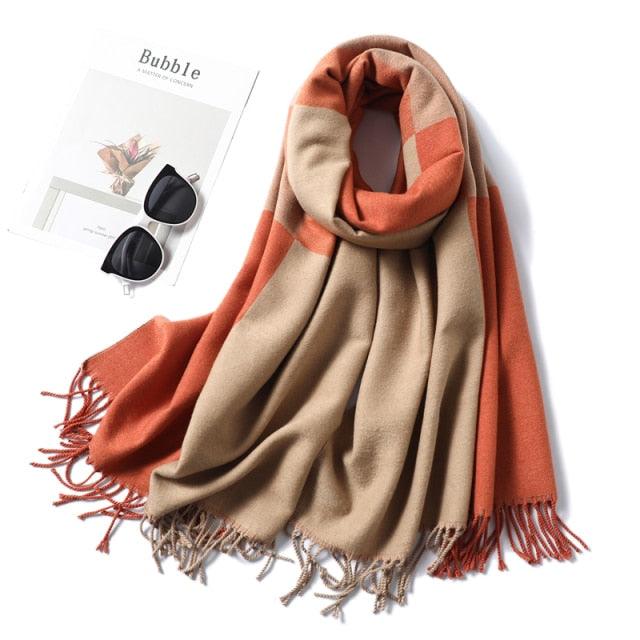 Classic Soft Tassel Scarf
