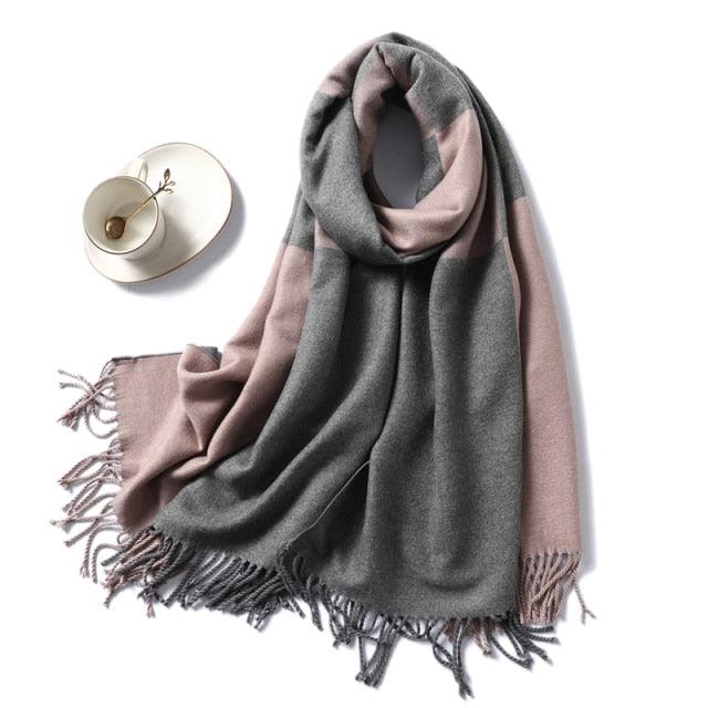 Classic Soft Tassel Scarf