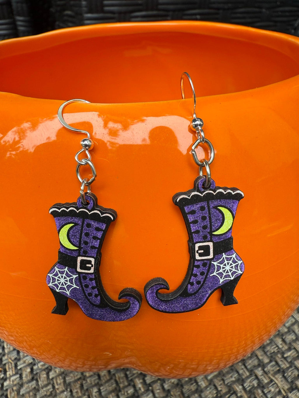 Witch Boot Earrings