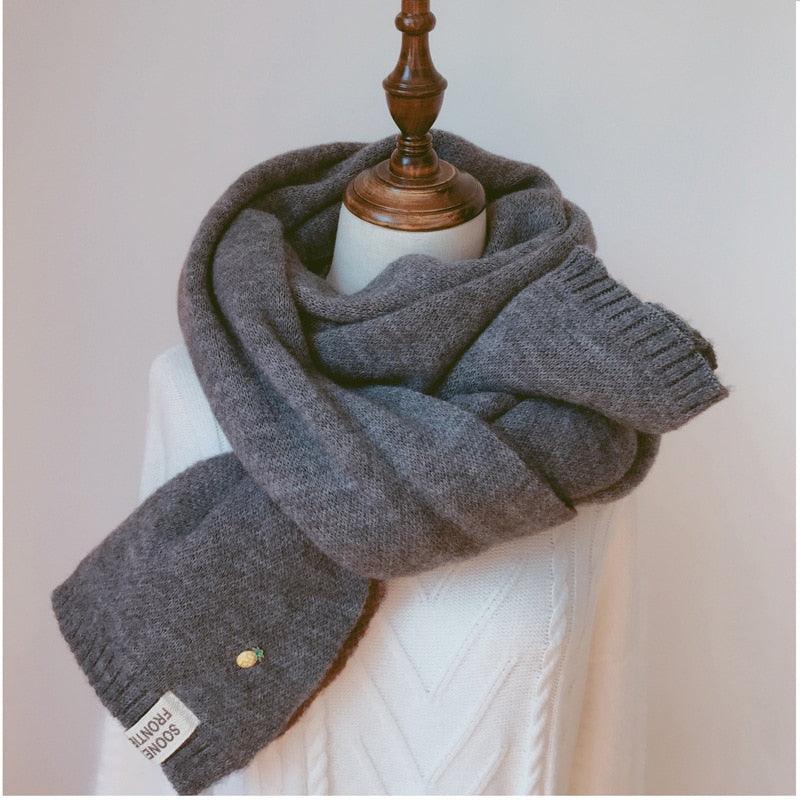 Thick Knit Twist Scarf
