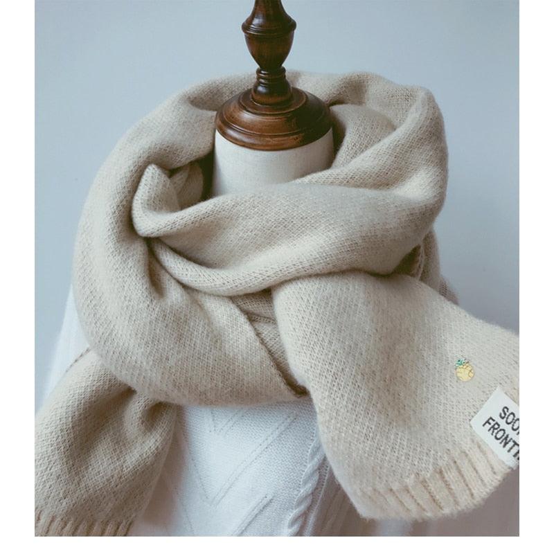 Thick Knit Twist Scarf