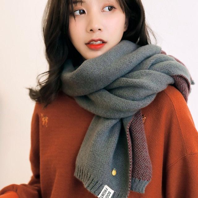 Thick Knit Twist Scarf