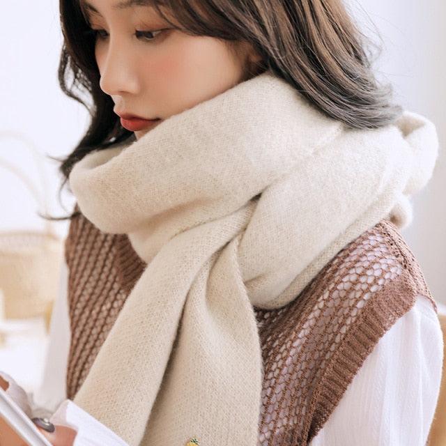 Thick Knit Twist Scarf