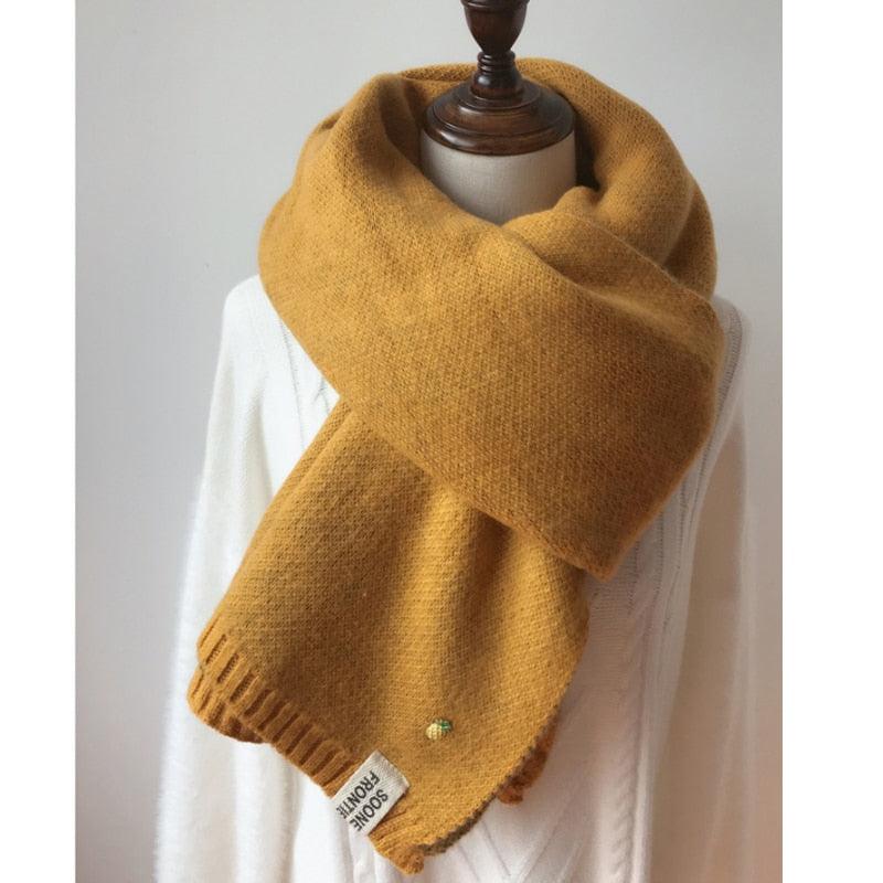 Thick Knit Twist Scarf