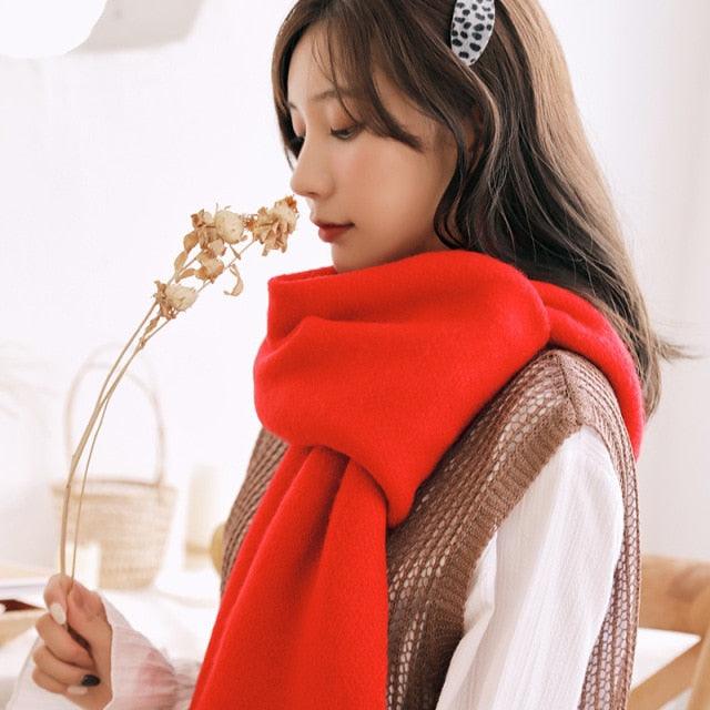 Thick Knit Twist Scarf