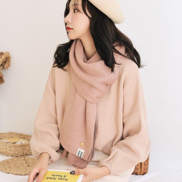 Thick Knit Twist Scarf